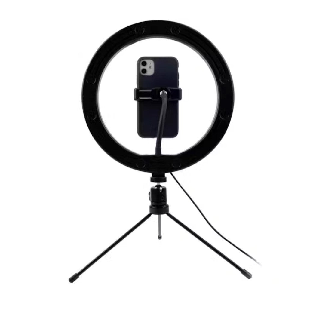 Ring Light 10" – Desktop Tripod, Bluetooth Remote, 3 Colour Temperature Modes