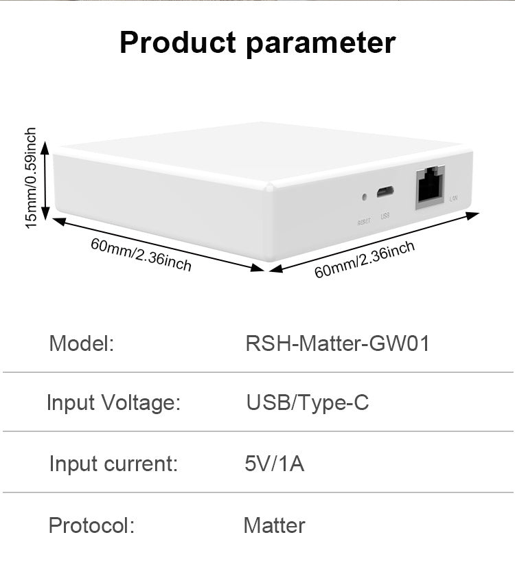 Matter Smart Home Hub – Wired Multi-Mode Gateway for Zigbee & IoT