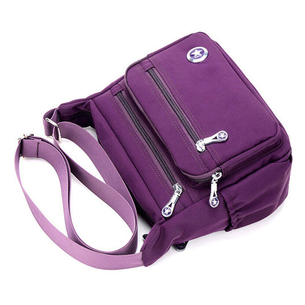 Multi Pockets Canvas Messenger Bag Handbag Cross Body Bags Shoulder Bag Women