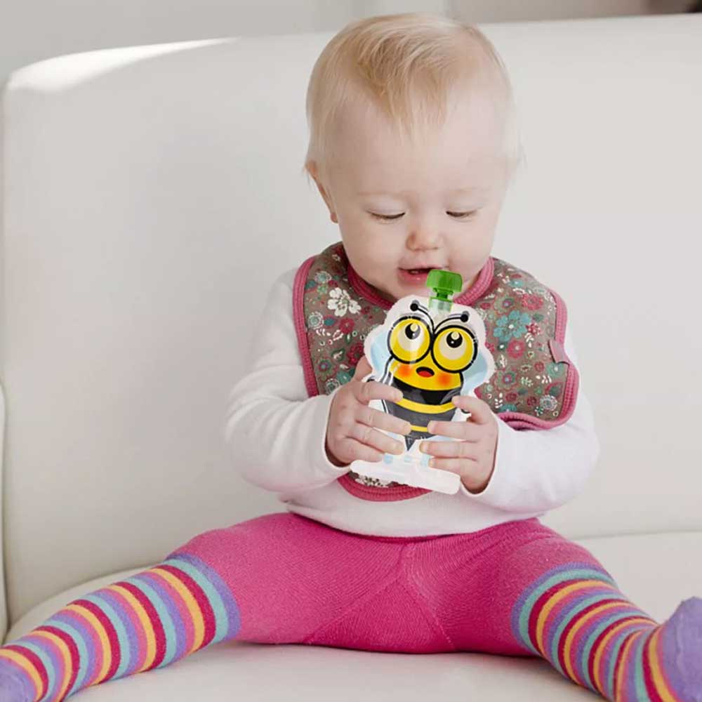 8Pcs Reusable Food Pouches, for Capacity 150ml Ideal for Baby Food, Smoothy