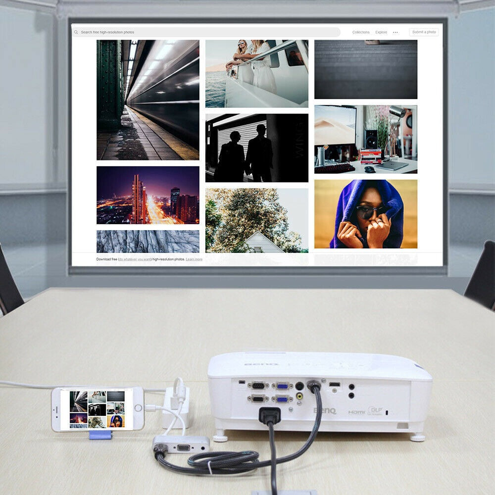3 in1 Hub iphone ipad to HDMI VGA Audio Adapter For iPhone 13 12 Pro Max X XS XR