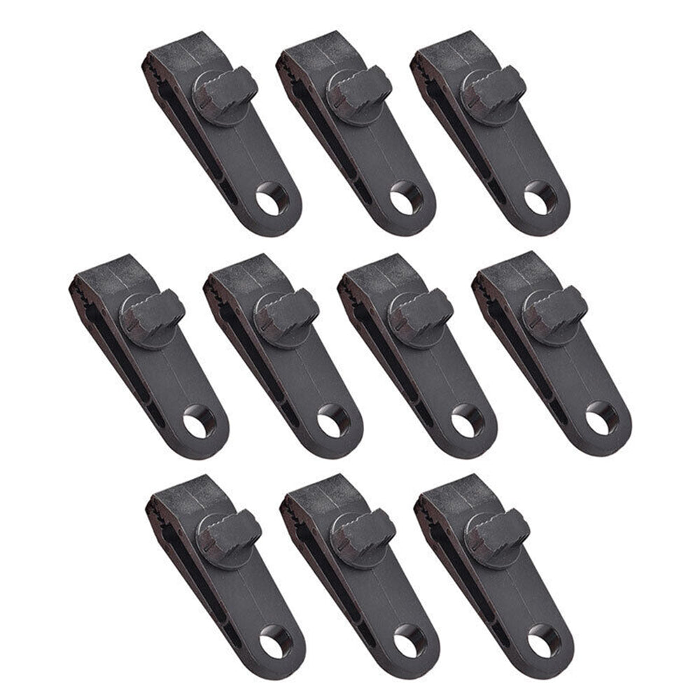 10/20 Pack Awning Tent Clamp Tarp Clips Set Canopy Snap Hangers Survival Camping