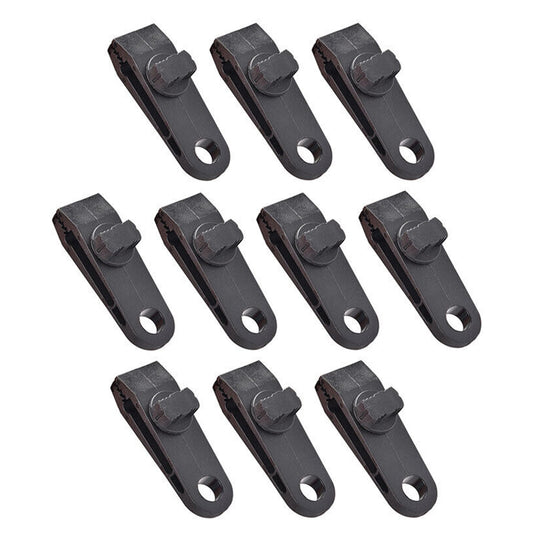 10/20 Pack Awning Tent Clamp Tarp Clips Set Canopy Snap Hangers Survival Camping
