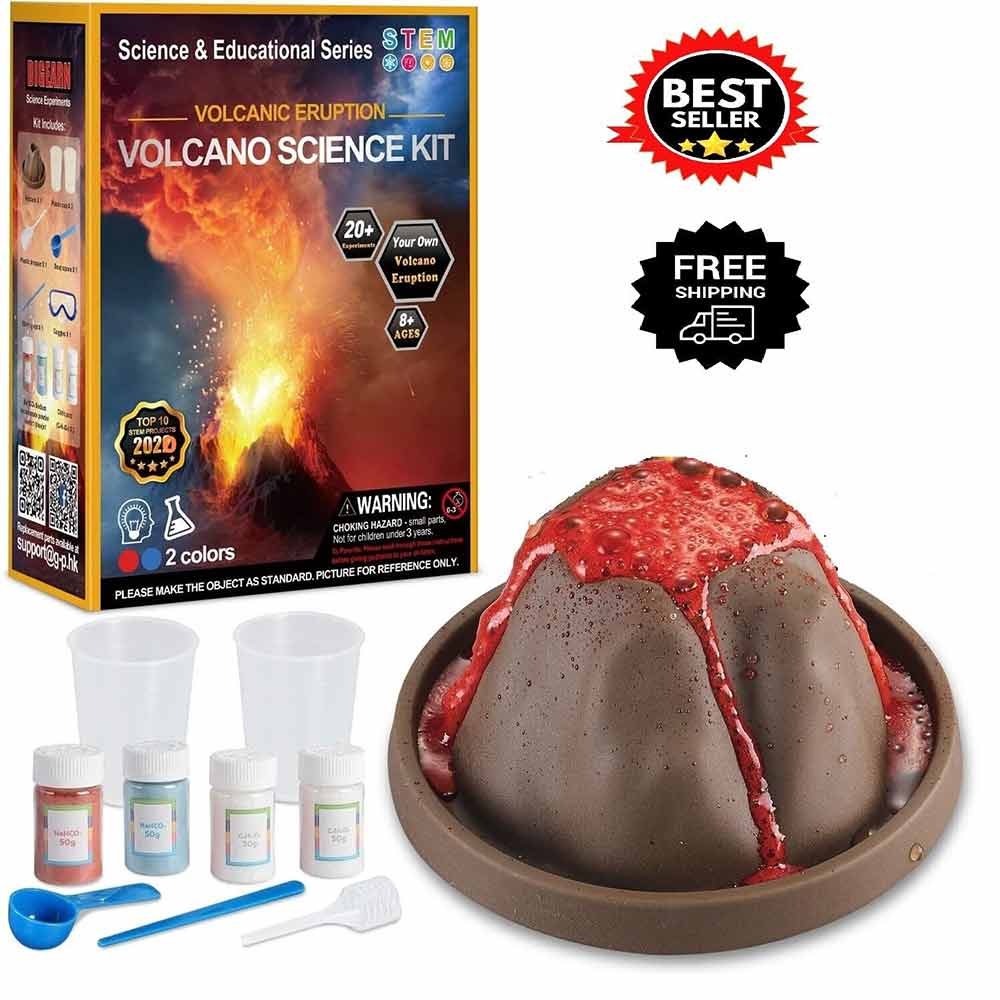 Volcano Science Kit for Kids Ages 6+ STEM Toys Science Experiments Activities