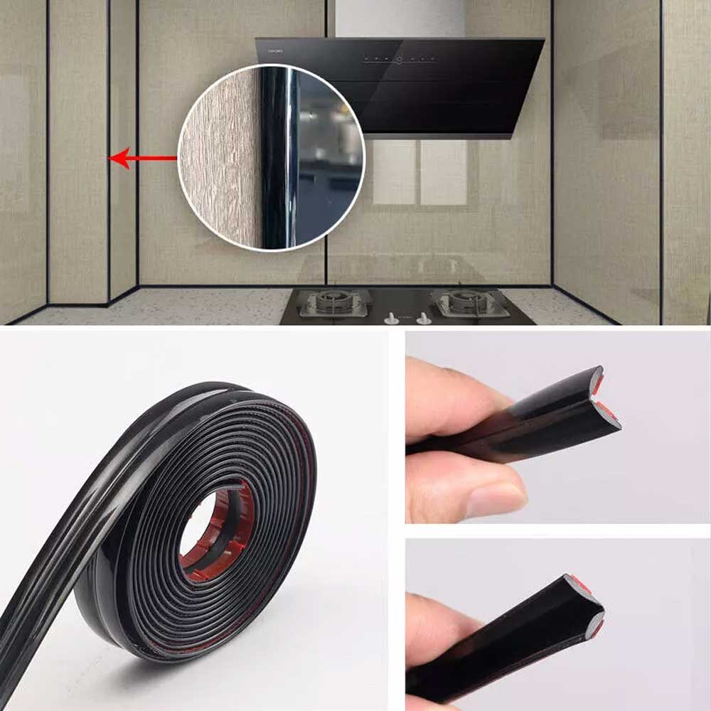 3m Self Adhesive Wall Edging Strip Flexible Corner Angle Trim Living Room Kitchen