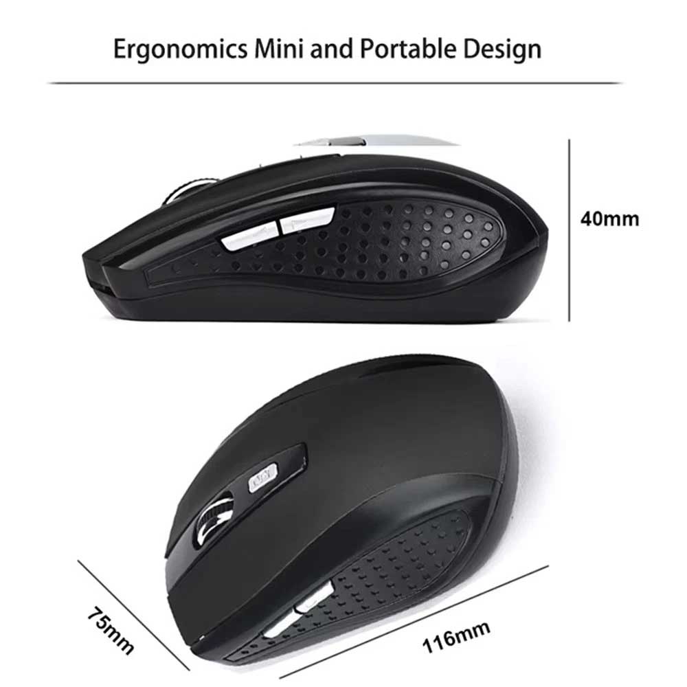 6D Optical Wireless Mouse 2.4G Wireless Mouse 2.4Ghz Mouse Boxed