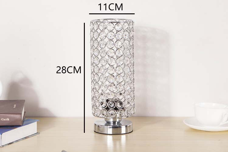 Crystal Bedroom Nightstand Light Bedside Table Lamp Home Decor Desktop Lamp