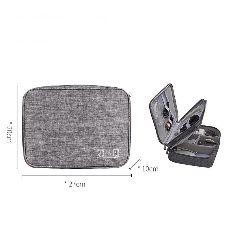 Travel Cable Organizer Bag Electronic Accessories USB Drive Storage Case Charger