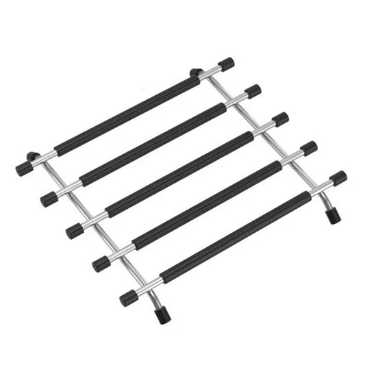 Kitchen Trivet Worktop Saver – Stainless Steel & Silicone Hot Pot Pan Stand Rack