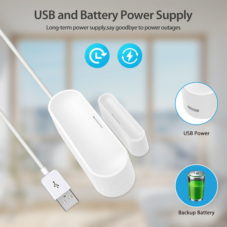 WiFi Magnetic Door Alarm – Smart Sensor with Matter Thread & Phone Alert
