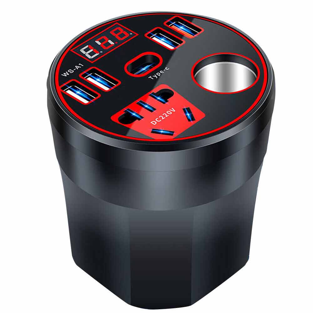 200W Car Power Inverter DC 12V/24V to AC 220V Converter Adapter Charger Outlets