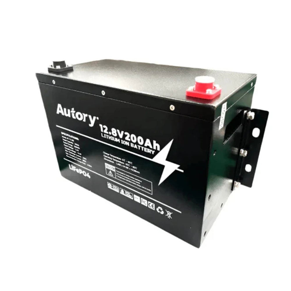 Autory 12.8V 200Ah LiFePO4 Deep Cycle Battery | 3000+ Cycles | Rechargeable Replace SLA AGM RV Camping