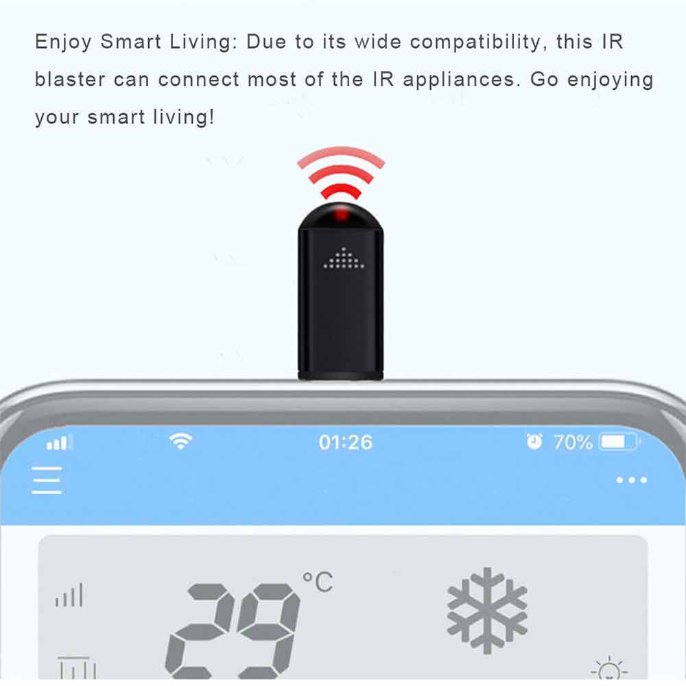 Remote Control ABS Appliance Controlling Infrared Blaster Phone Transmitter