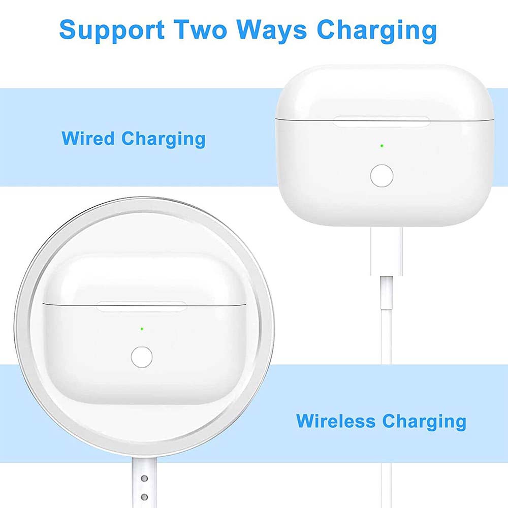 Replacement Wireless Charging Case for AirPods Pro 1 & 2 - Bluetooth Compatible