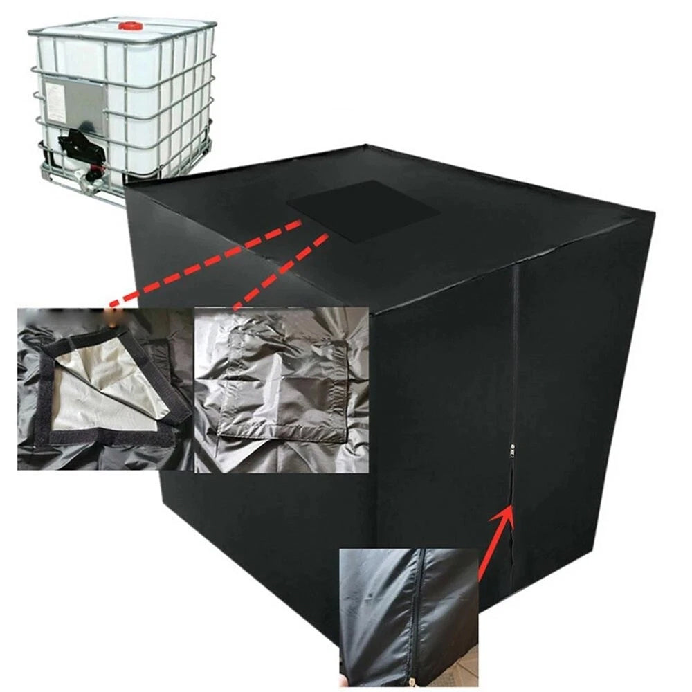 Heavy Duty IBC Water Tank Cover Waterproof For 1000L Container Sun UV Protective