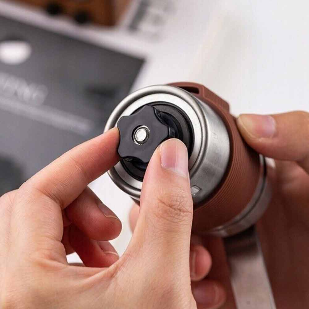 Manual Coffee Grinder Burr Hand Spice Bean Stainless Steel Adjustable Coarseness