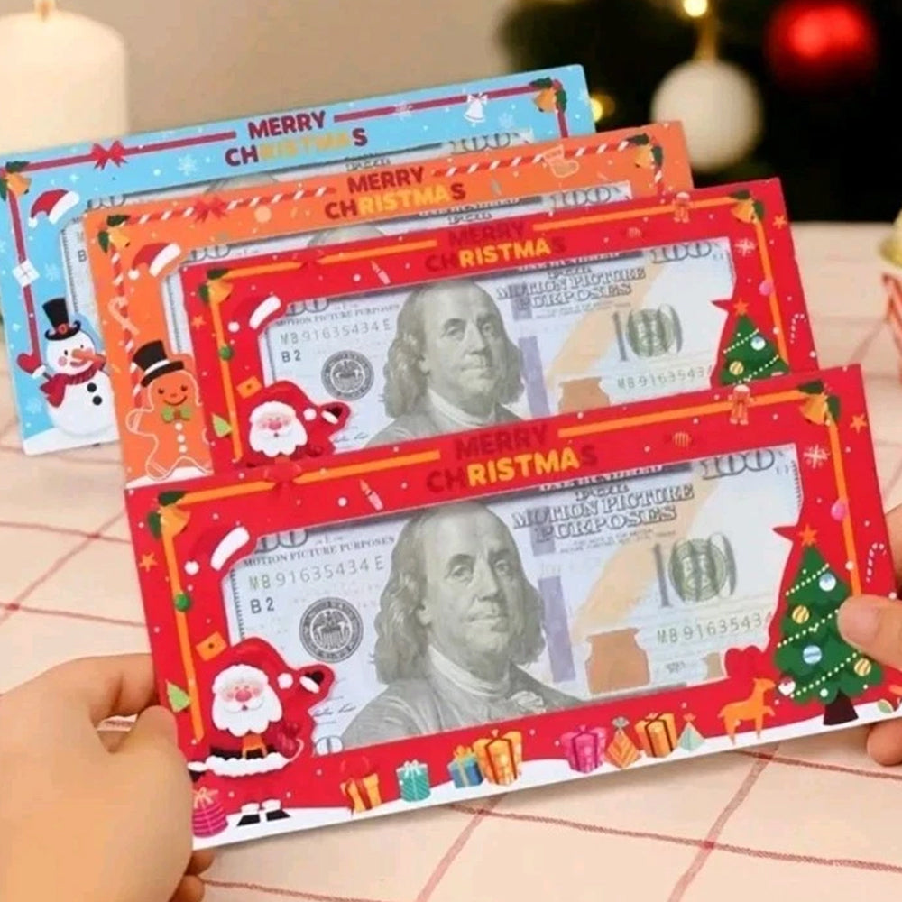 24Pack Mixed Christmas Money Wallet Set Festive Cash Holder Envelopes for Gift Cards & Vouchers