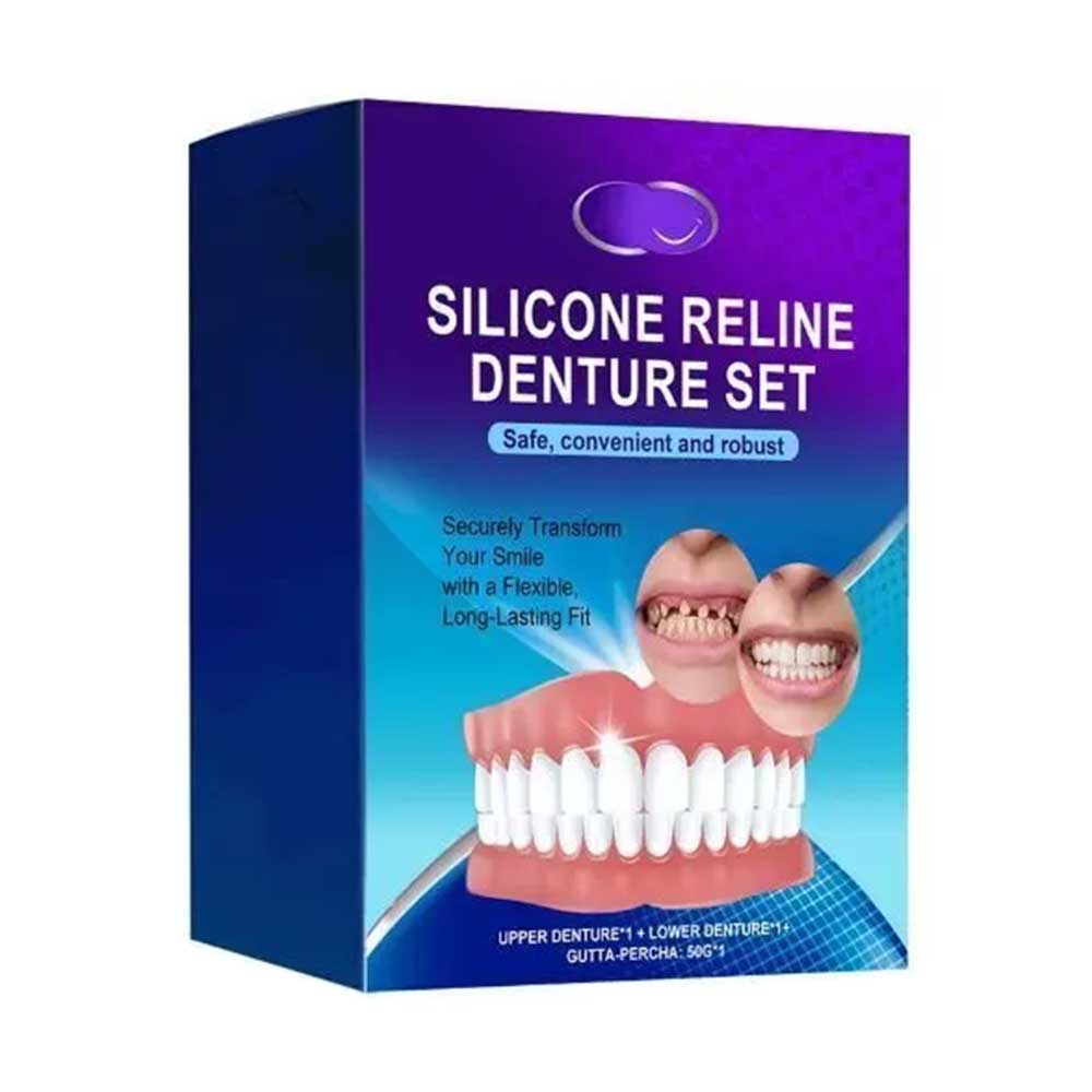 Teeth Comfort Fit Silicone Denture Set for Dentures & Veneers | Instant Smile Makeover