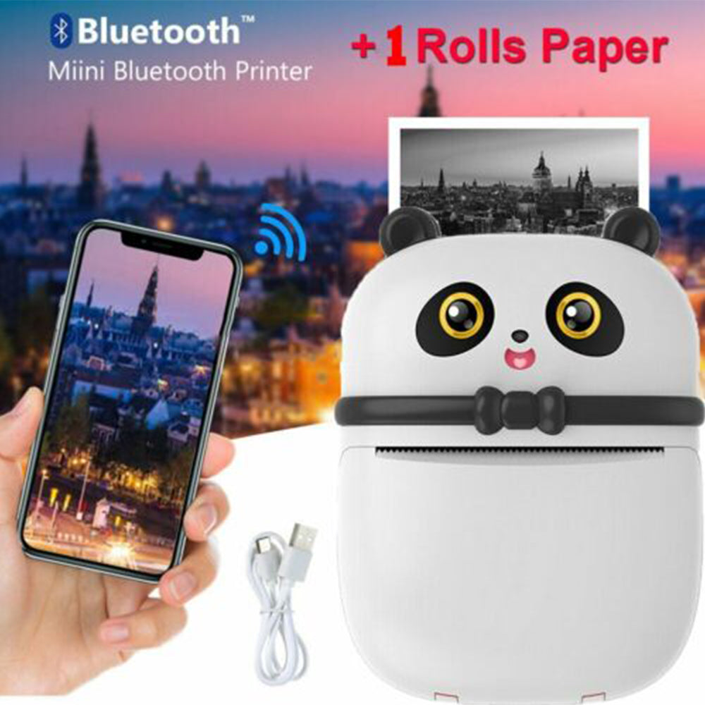 Mini Pocket Thermal Printer Bluetooth Mobile Phone Label Photos Printing