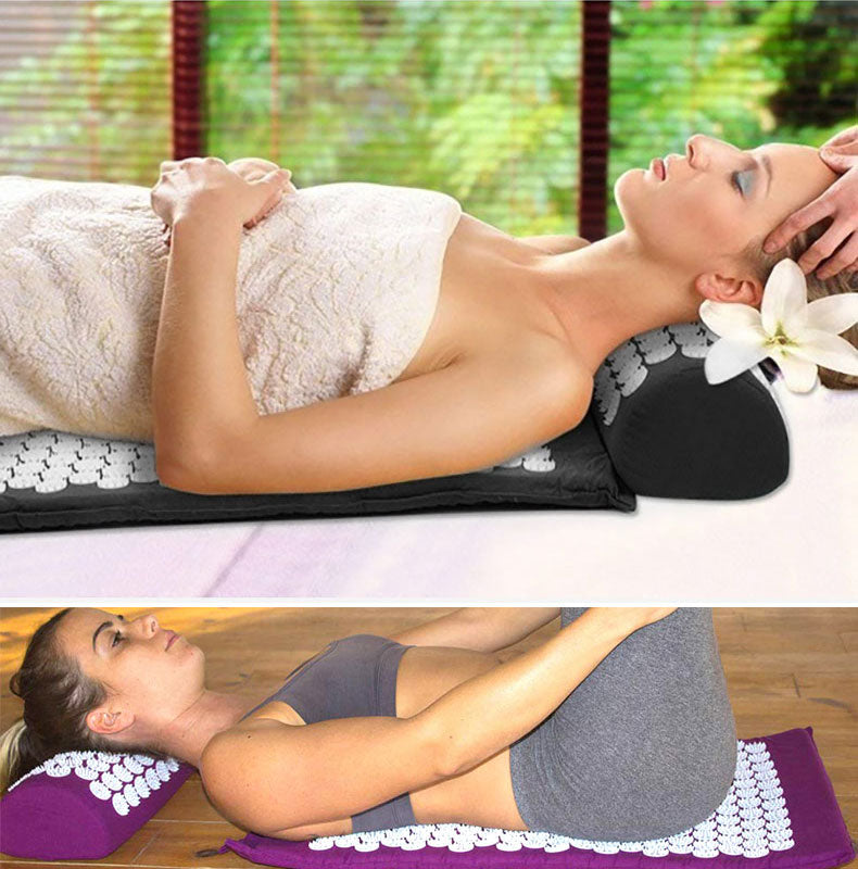 Yoga Mat Spike Pain Pilates Massage Non-slip Acupressure Fitness Cushion Pillow