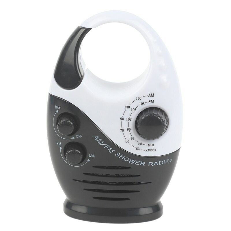 Waterproof Portable FM AM Radio Shower Music Hanging Radio Suit Bathroom Bath