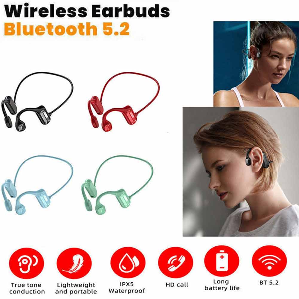 Wireless Sport Earphones Bone Conduction Headphones Bluetooth Waterproof Headset