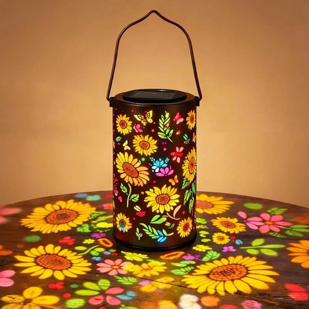 Sunflower Solar Lantern – Outdoor Waterproof Hanging Light for Garden, Yard & Patio