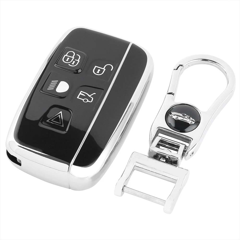 TPU Key Case Cover for Land Rover Range Rover Sport Evoque & Jaguar with Keyring