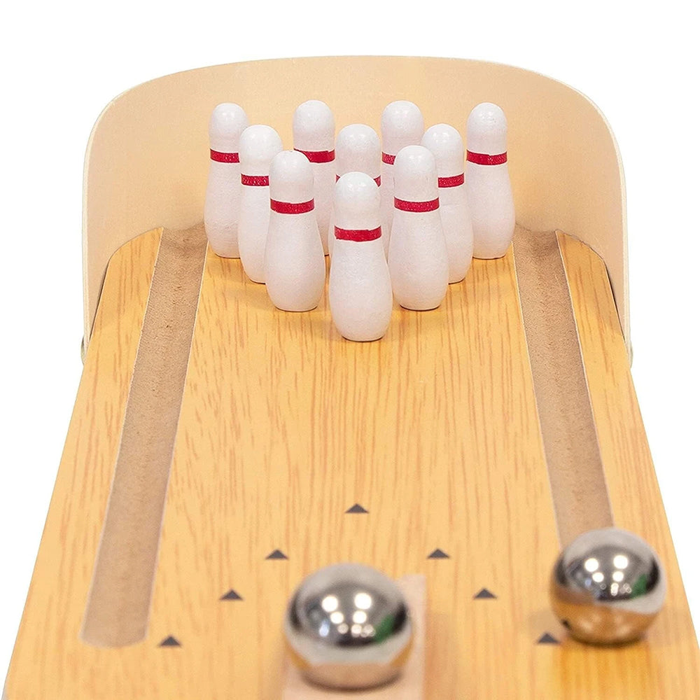 Tabletop Bowling Game – Mini Tenpin Set, Classic Family Fun Novelty Gift