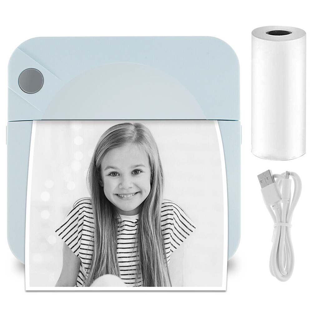 Mini Pocket Printer Bluetooth Wireless Thermal Printer Printing Paper Inkless