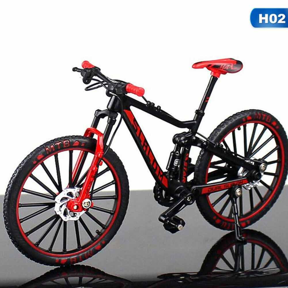 1:10 Mini Mountain Bike Model Diecast Metal Finger Bicycle Racing Toy Collection