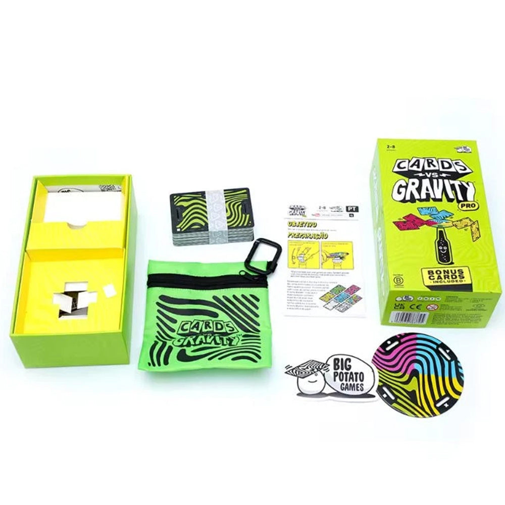Cards vs. Gravity Pro — Defying Gravity Card-Balancing Party Game for 2-8 Players, Family & Friends Fun