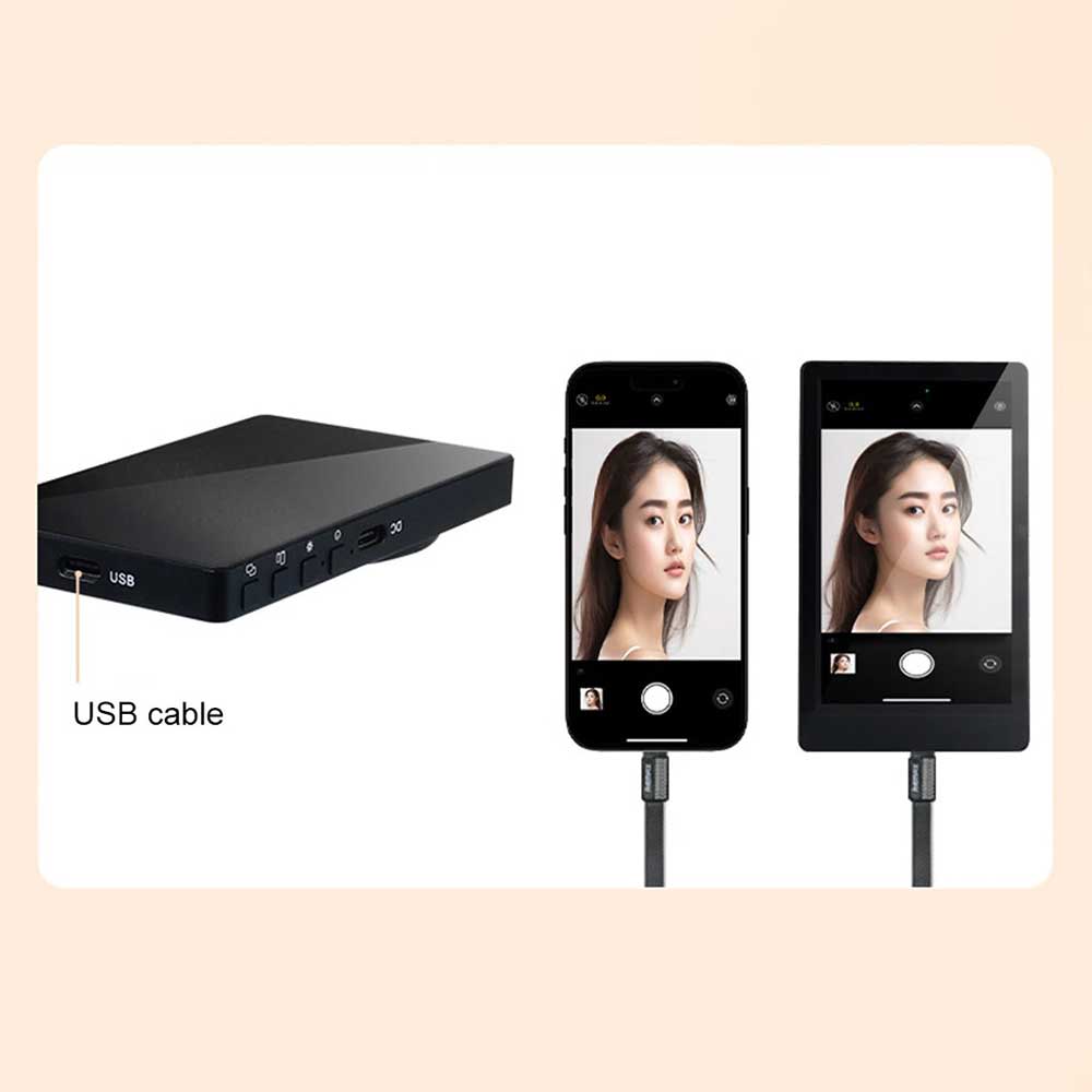 Wireless Magnetic Selfie Monitor Screen Phone Rear Camera Vlog Selfie Aid Device