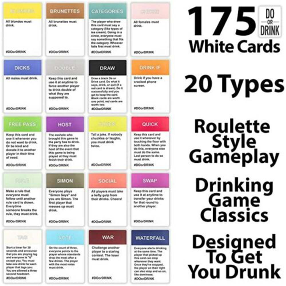 Do or Drink Card Game Party fun Games