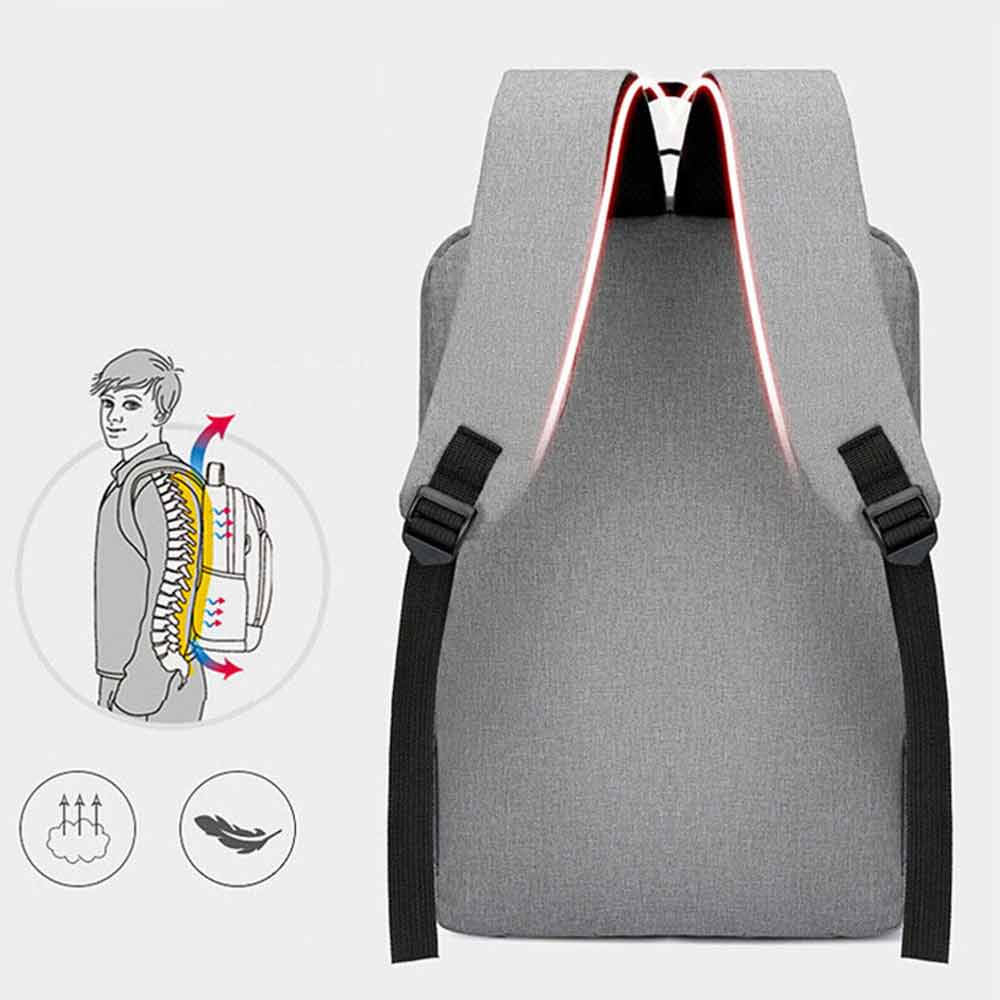 Business Bag Schoolbag Backpack Shoulder Bag Male Large Capacity Bag Charging USB