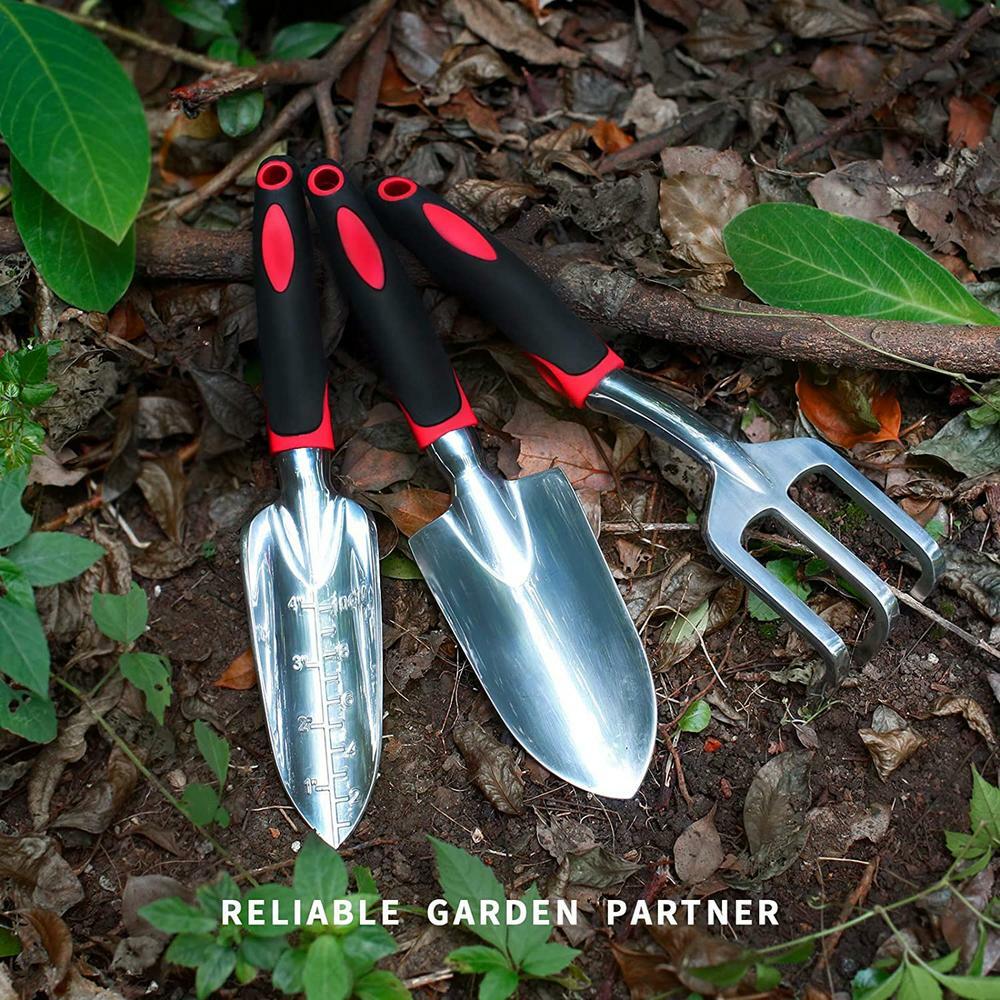 3-Piece Aluminum Alloy Garden Tool Set – For Outdoor Gardens & Vegetable Patches