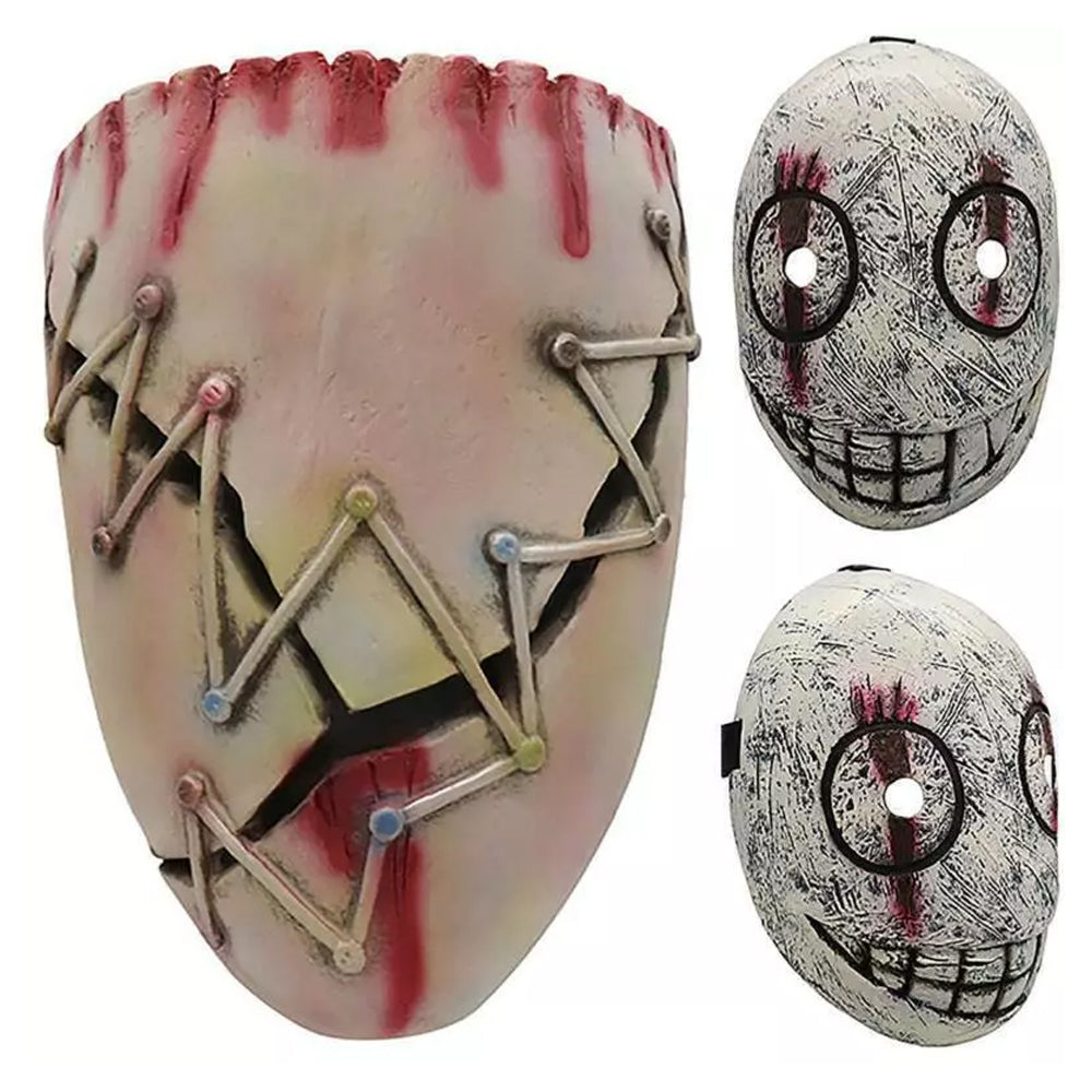 Dead Daylight Mask Legion Frank Mask Scary Smile Mask Halloween Fancy Costume Cosplay Prop