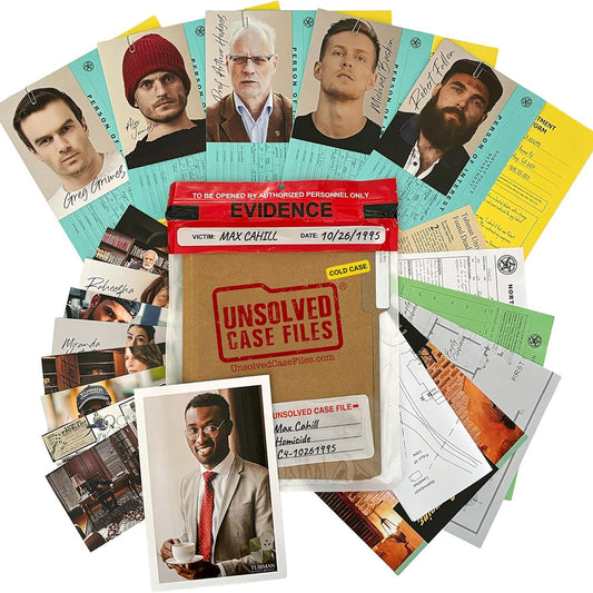 Murder Mystery Game Unsolved Case Files Detective Crime Cold Case Party Games