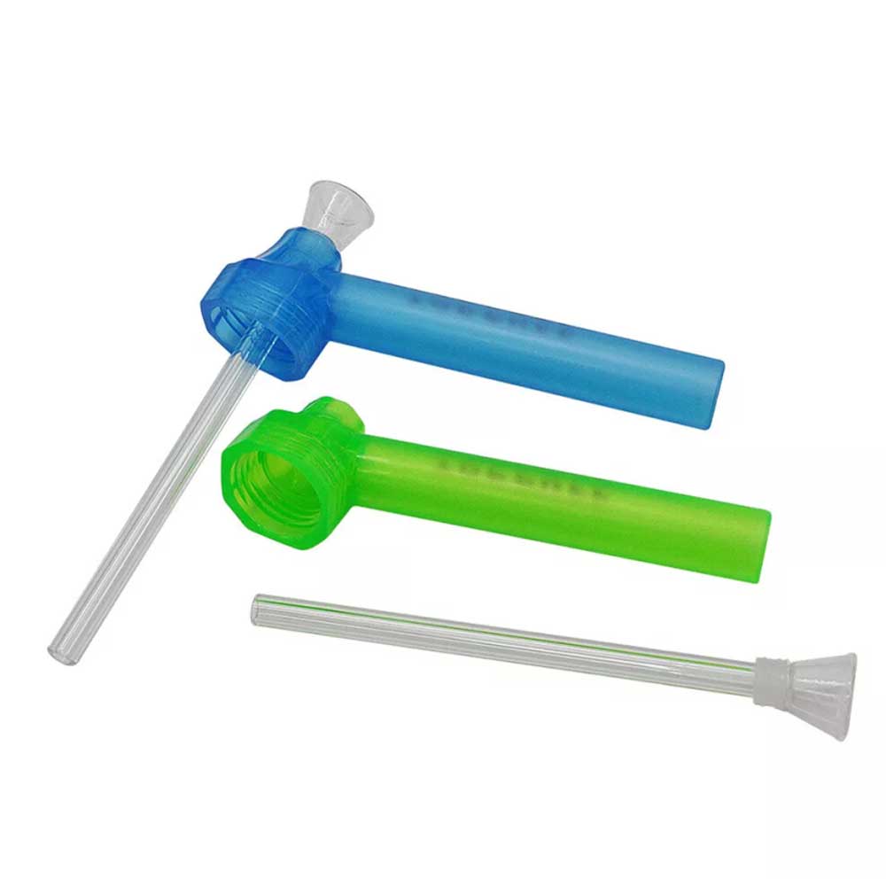 2pcs Portable Pipe Toppuff Bottle Converter Top Puff Reusable crew-On Water Pipe