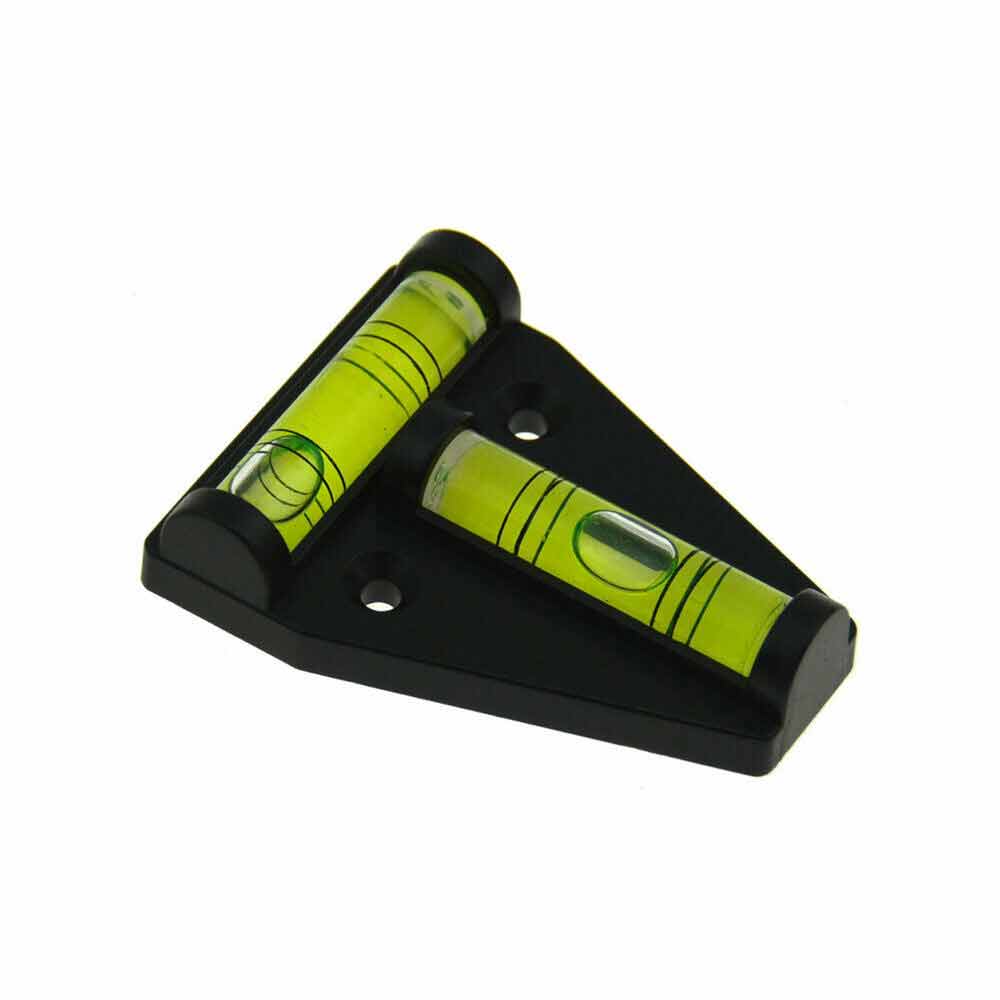 2x Spirit Level Caravan RV Bubble Leveler Camper Car Trailer T-type Boat Black