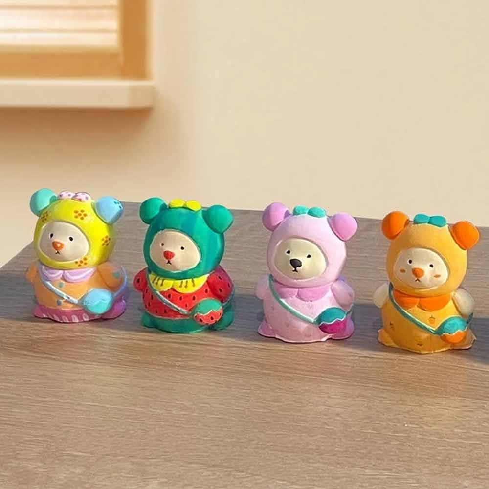 10 Mini Plaster Bears – Paint Your Own DIY Decorations, Craft Kit for All Ages