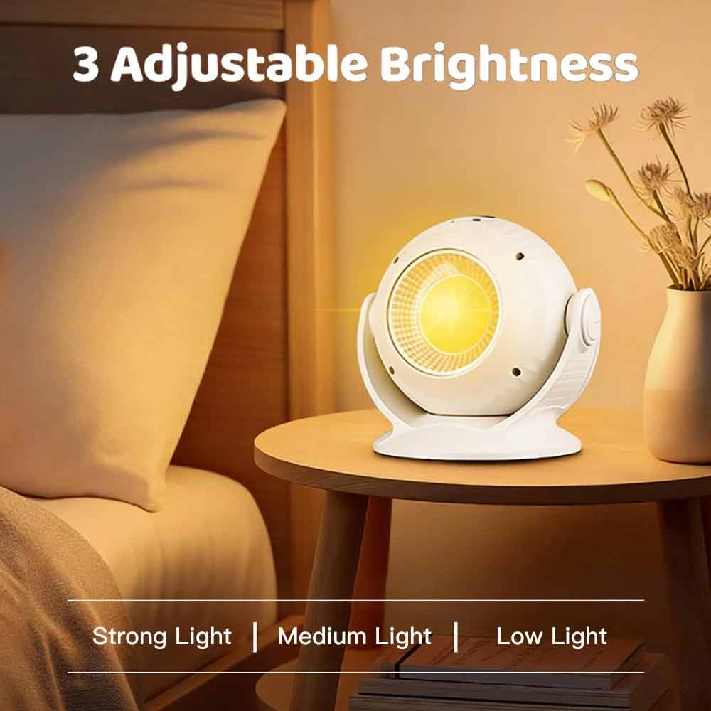 Planetarium Star Projector – 360° Rotating LED Night Light, USB-C 4000mAh