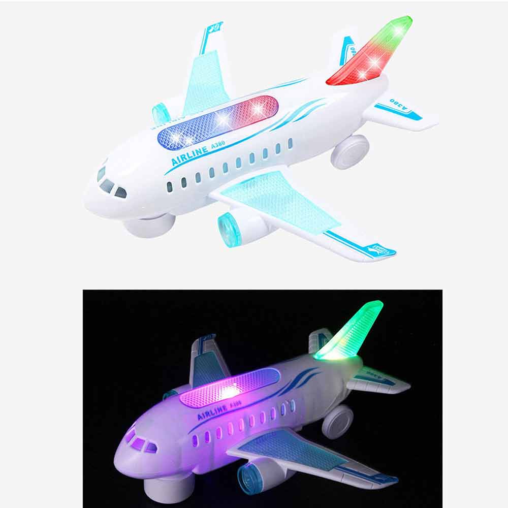 Simulation Plane Toy Models Kids Airplane Model Toy with Music Sounds Kids Gift