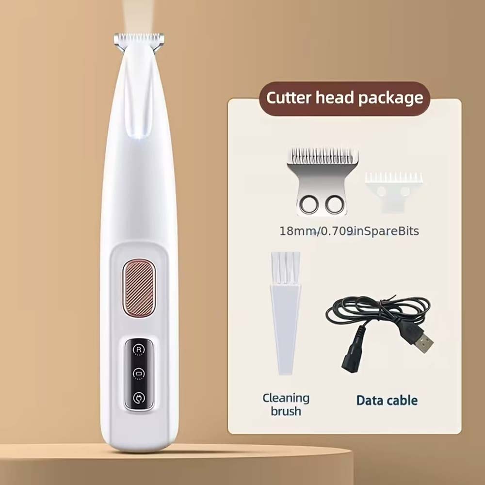 Pet Clippers - Cordless Dog Hair Trimmer Grooming Kit with Free Blades