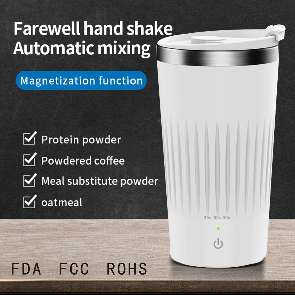 400ml Self Stirring Mug – Auto Mixing Electric Cup for Coffee, Tea, Protein Shakes & Beer