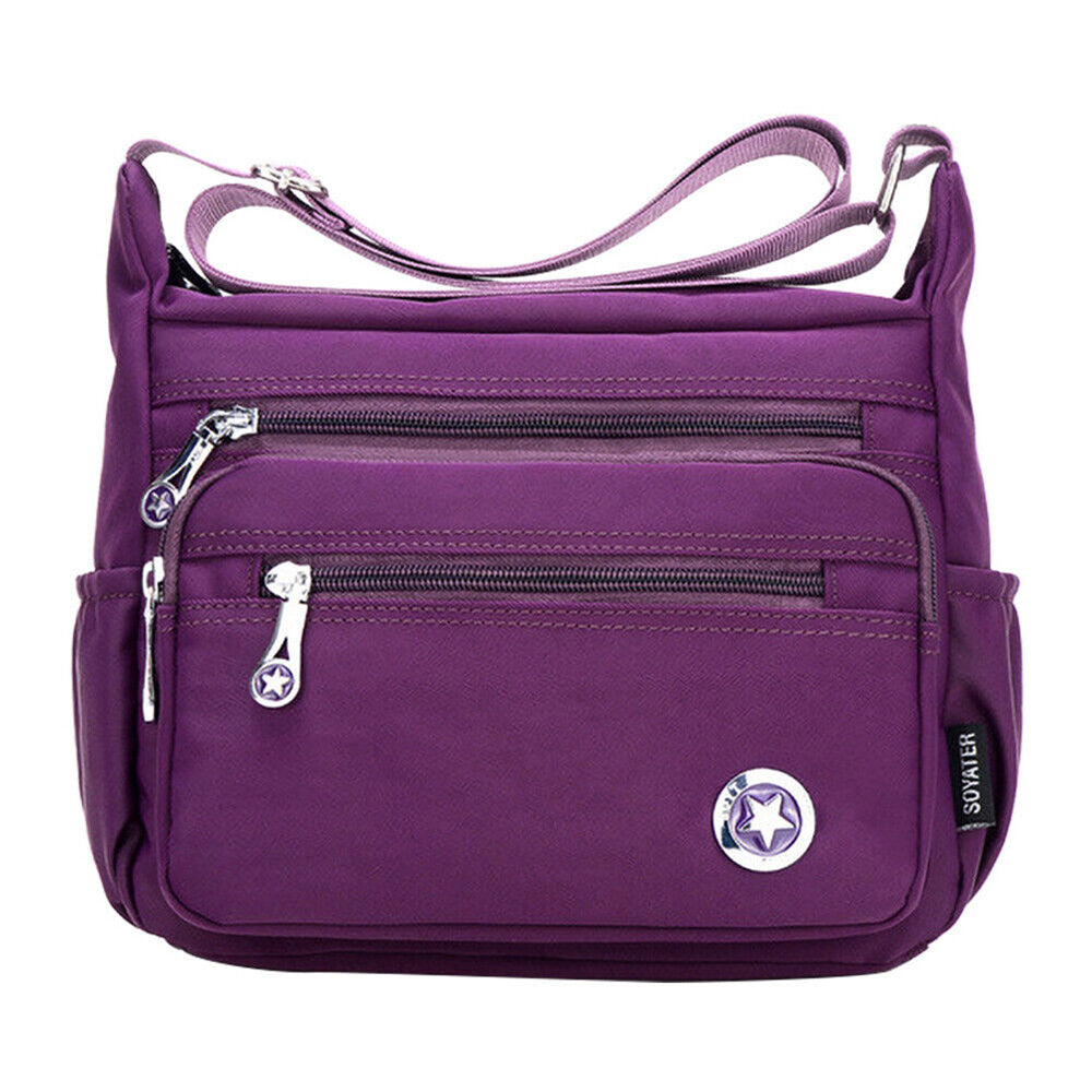 Multi Pockets Canvas Messenger Bag Handbag Cross Body Bags Shoulder Bag Women