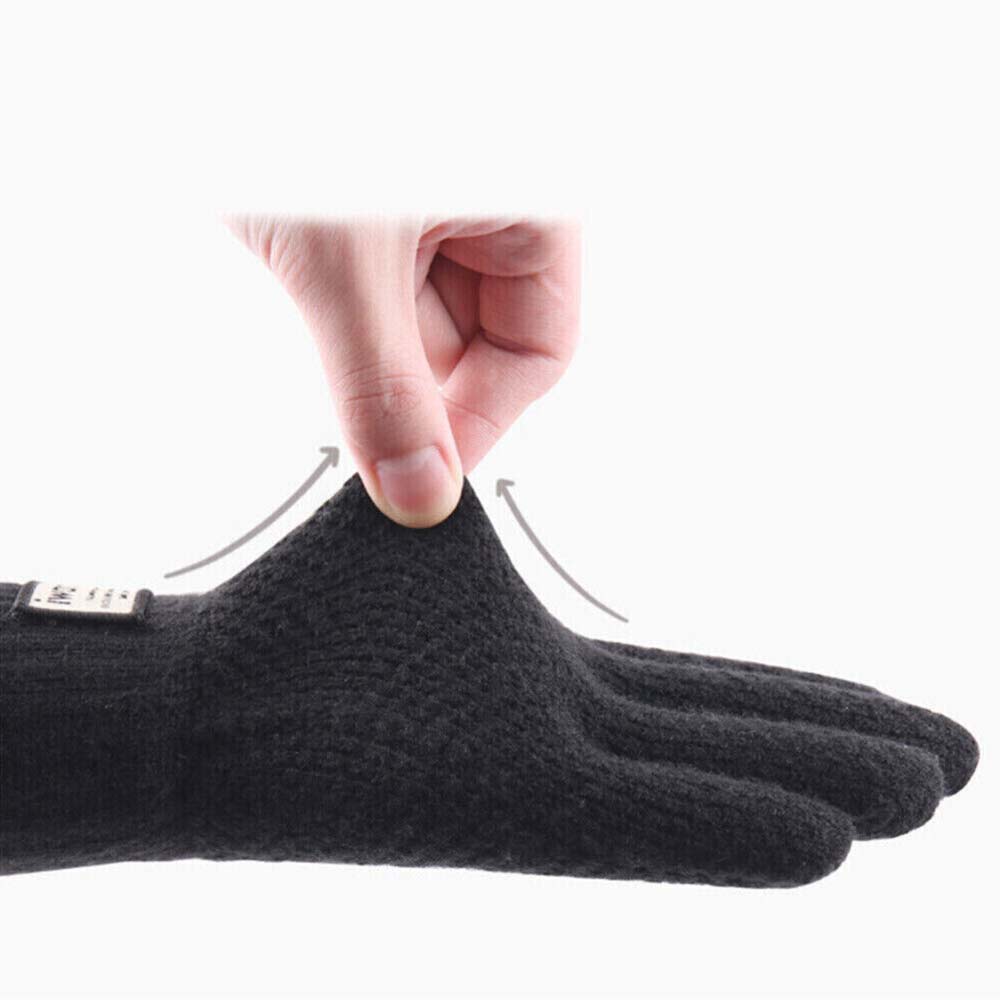 Women Men Winter Gloves Warm Knitted Mittens Touch Screen Mobile Phone Non-slip