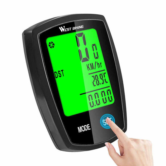 LCD Cycle Speedometer Wireless Cycling Bike Bicycle Computer Odometer Waterproof