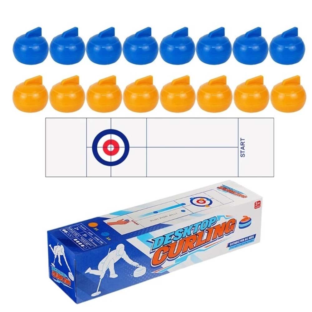 Tabletop Curling Game – Compact Indoor Sports Game for Family & Friends