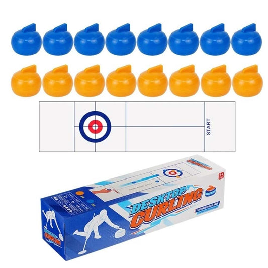 Tabletop Curling Game – Compact Indoor Sports Game for Family & Friends